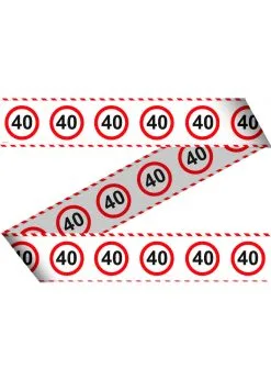 Afzetlint Verkeersbord 40 | Feestkleding Breda
