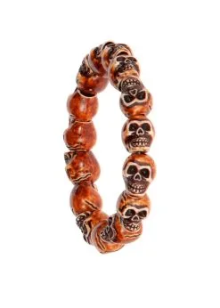 Armband Houten Skull | Feestkleding Breda