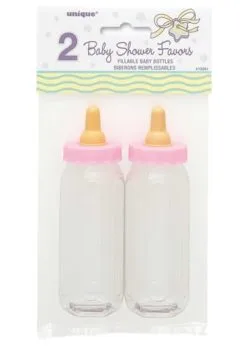 Babyflesjes Roze 12,7cm 2st | Feestkleding Breda