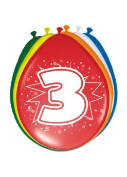 Ballonnen 3 Jaar | Feestkleding Breda