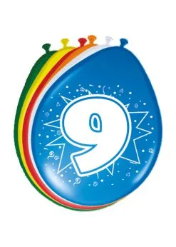 Ballonnen 9 Jaar | Feestkleding Breda