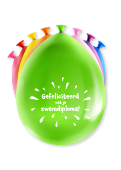 Ballonnen Zwemdiploma | Feestkleding Breda