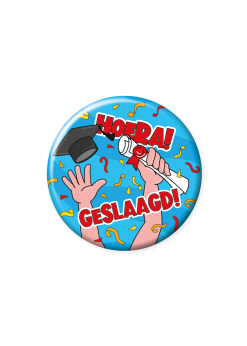 Button Hoera Geslaagd Klein | Feestkleding Breda