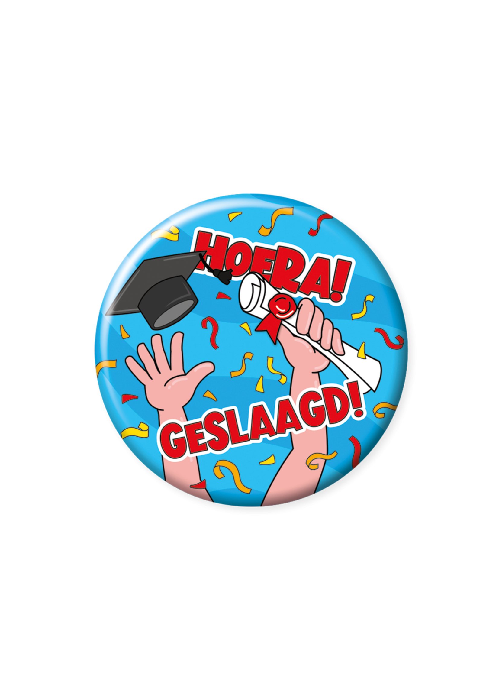 Button Hoera Geslaagd Klein | Feestkleding Breda