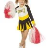 Cheerleader Zwart/wit/geel | Feestkleding Breda
