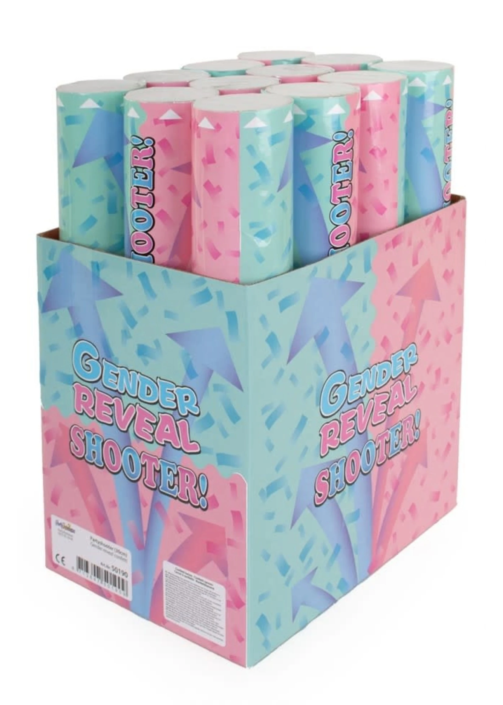 Confetti Shooter 30 Cm Gender Reveal Roze
