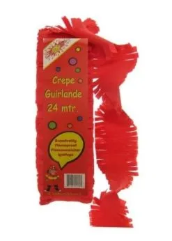 Crepe Guirlande Brandveilig Rood | Feestkleding Breda