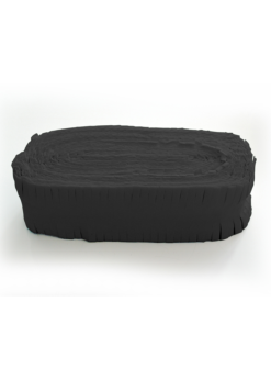 Crepe Slinger Zwart 24 Meter Brandvertragend. | Feestkleding Breda