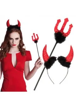 Diadeem Duivel Met Mini Drietand | Feestkleding Breda