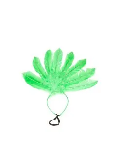 Diadeem Samba Met Veren Groen