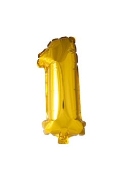 Folie Ballon Cijfer 1 Goud 102 Cm | Feestkleding Breda