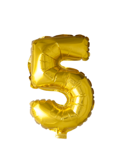 Folie Ballon Cijfer 5 Goud 102 Cm | Feestkleding Breda