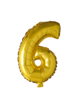 Folie Ballon Cijfer 6 Goud 102 Cm | Feestkleding Breda