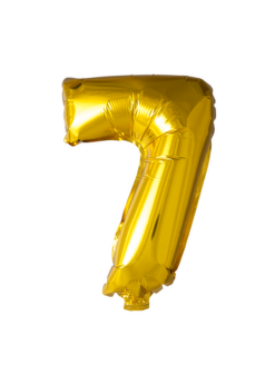 Folie Ballon Cijfer 7 Goud 102 Cm | Feestkleding Breda