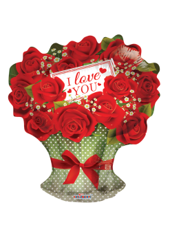 Folie Ballon I Love You | Feestkleding Breda