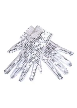 Handschoen Kort Zilverkleur | Feestkleding Breda