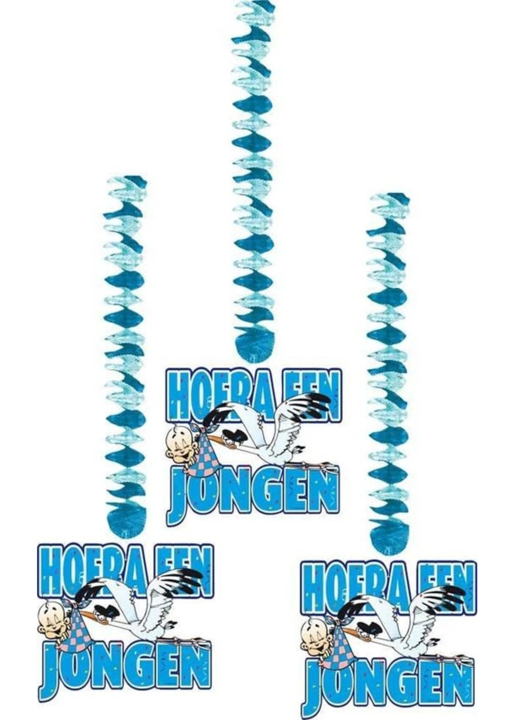 Hangdecoratie Hoera Een Jongen | Feestkleding Breda