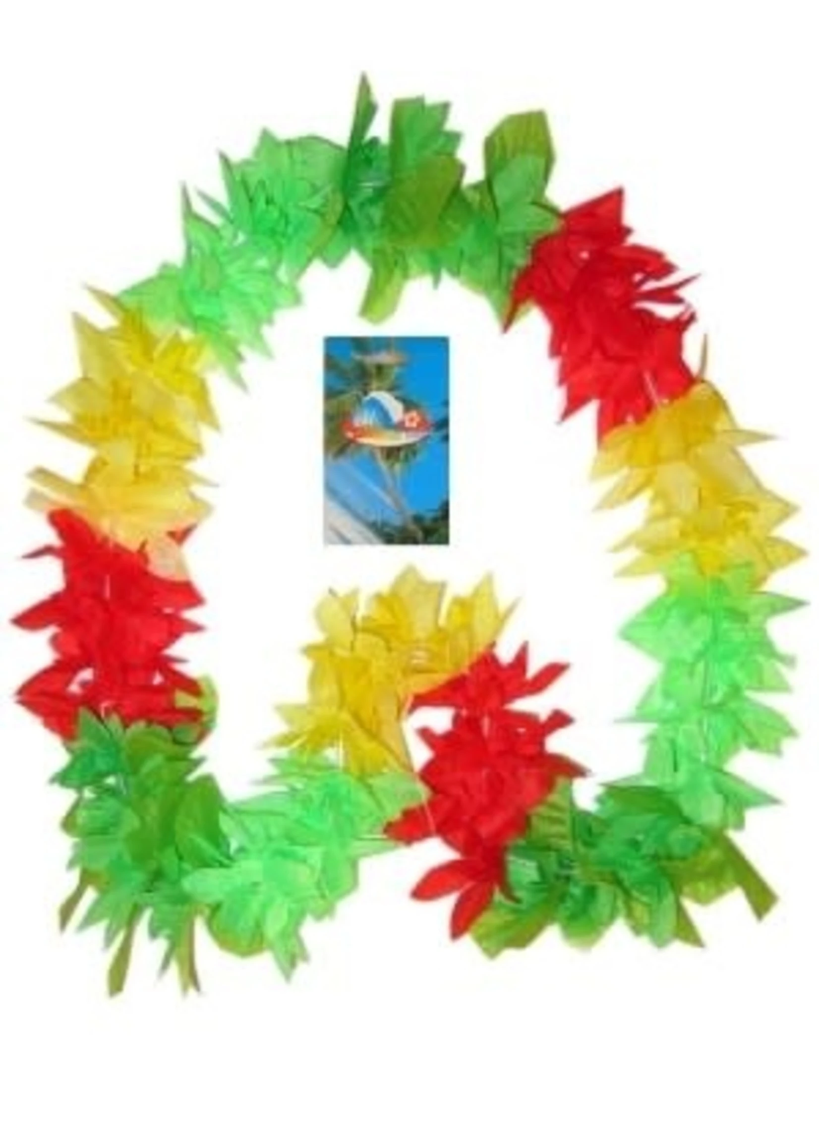 Hawaii Slinger Rood Geel Groen | Feestkleding Breda