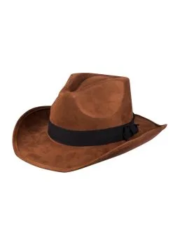 Hoed Cowboy Bruin Met Zwarte Band | Feestkleding Breda