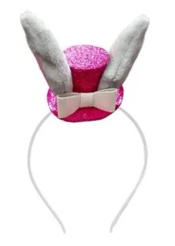Hoedje Mini Glitter Konijntje Met Diadeem | Feestkleding Breda