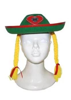 Hoedje Tirol Met Vlechten | Feestkleding Breda