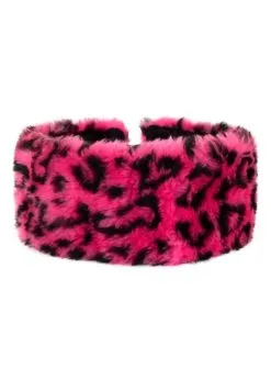 Hoofdband Pluche Panter Roze | Feestkleding Breda
