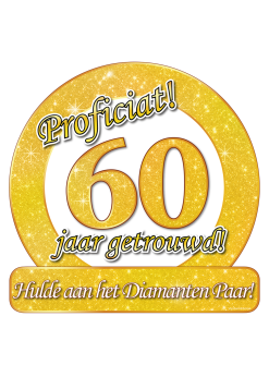 Huldeschild 60 Jaar Getrouwd | Feestkleding Breda