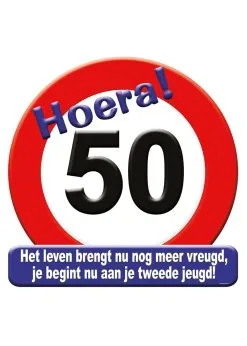 Huldeschild Verkeersbord 50 | Feestkleding Breda