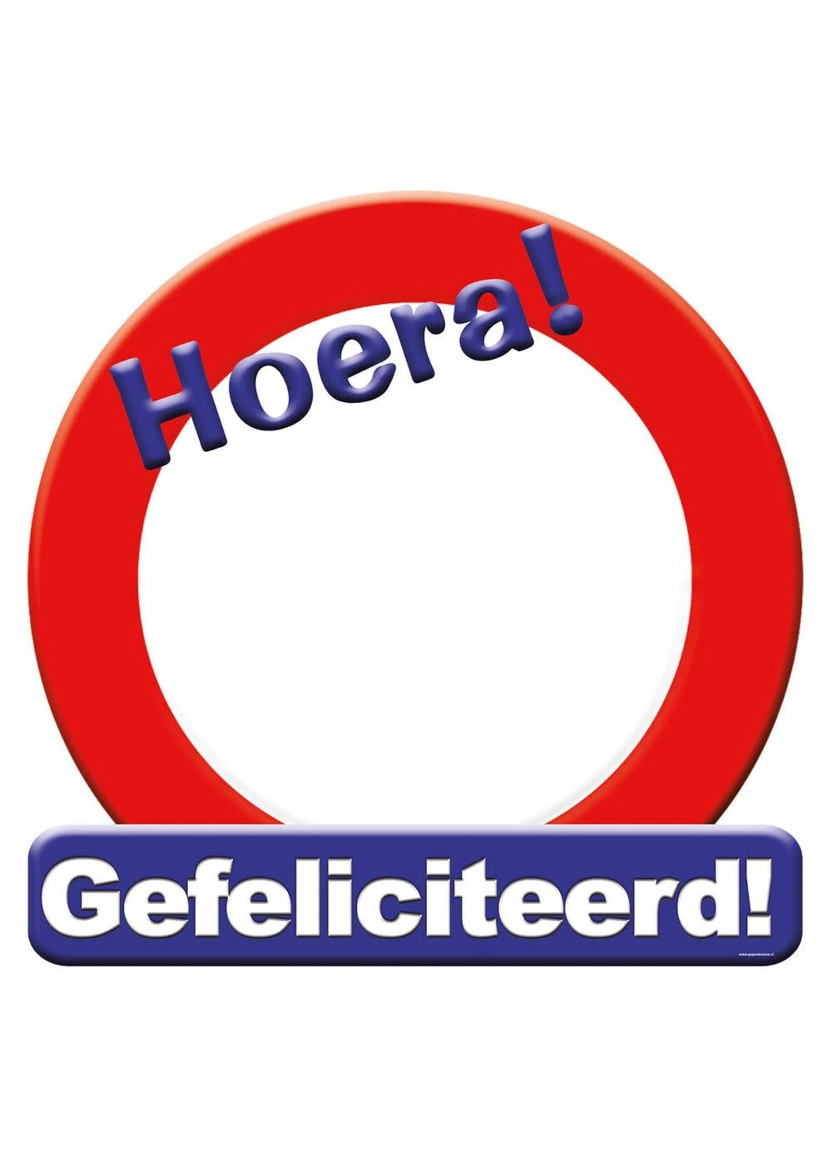 Huldeschild Verkeersbord Hoera..... | Feestkleding Breda