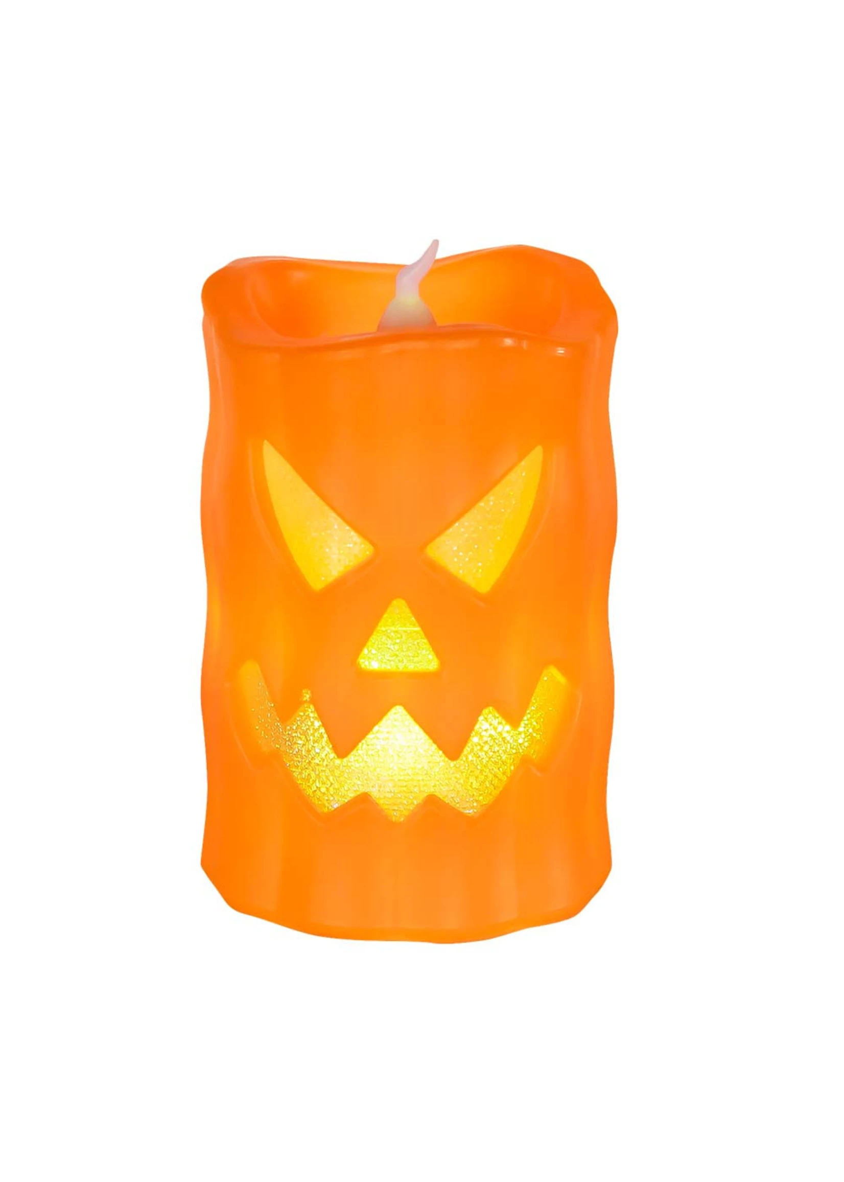 Kaars Pompoen Vorm Met Led Licht | Feestkleding Breda - Afbeelding 2