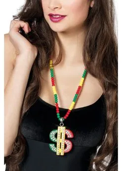 Ketting Dollar Rood Geel Groen