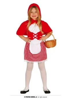 Kinderkostuum Jurk Meisje Met Rode Cape