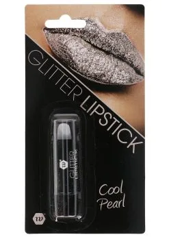 Lipstick Glitter Cool Pearl Zilver | Feestkleding Breda