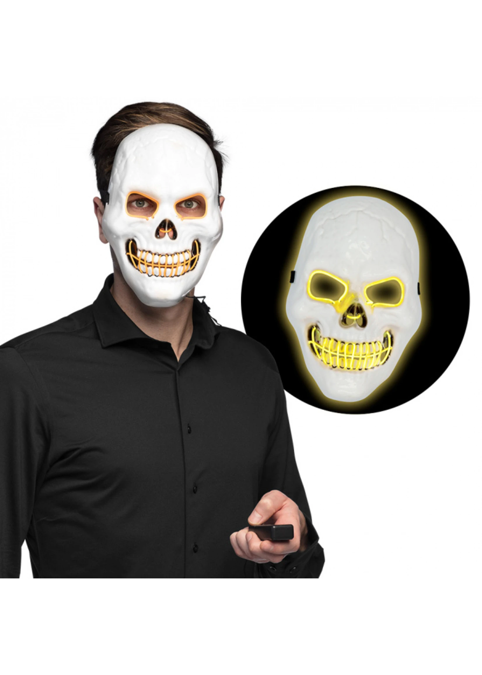 Masker Led Killer Skull | Feestkleding Breda - Afbeelding 2