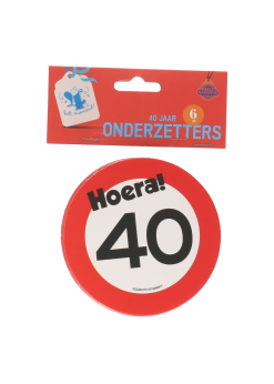 Onderzetters Verkeersbord 40