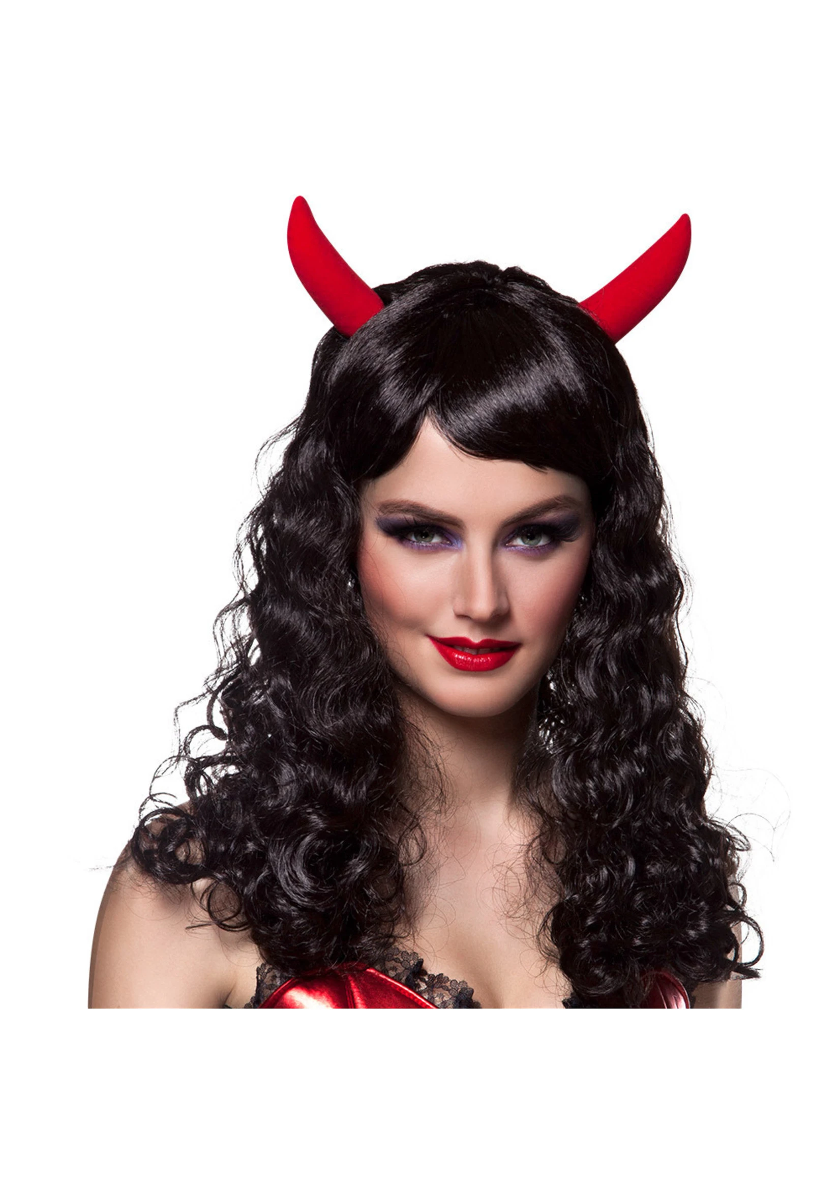 Pruik Black Anger |Feestkleding Breda