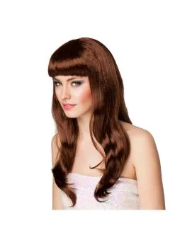 Pruik Chique Chocoladebruin