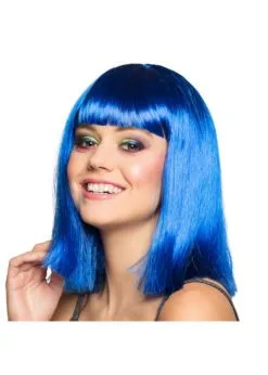 Pruik Dance Blauw | Feestkleding Breda