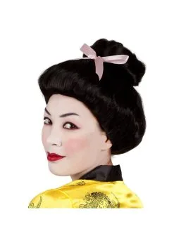 Pruik Geisha Zwart | Feestkleding Breda