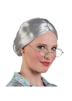Pruik Oma Zilvergrijs | Feestkleding Breda