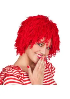 Pruik Rood Als Een Pop | Feestkleding Breda