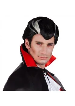 Pruik Vampier Zwart Grijs | Feestkleding Breda