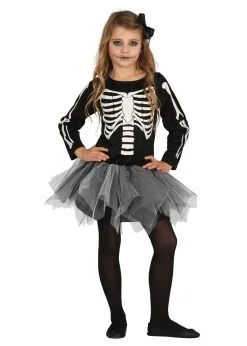 Skelet Jurk Met Tutu Kind | Feestkleding Breda