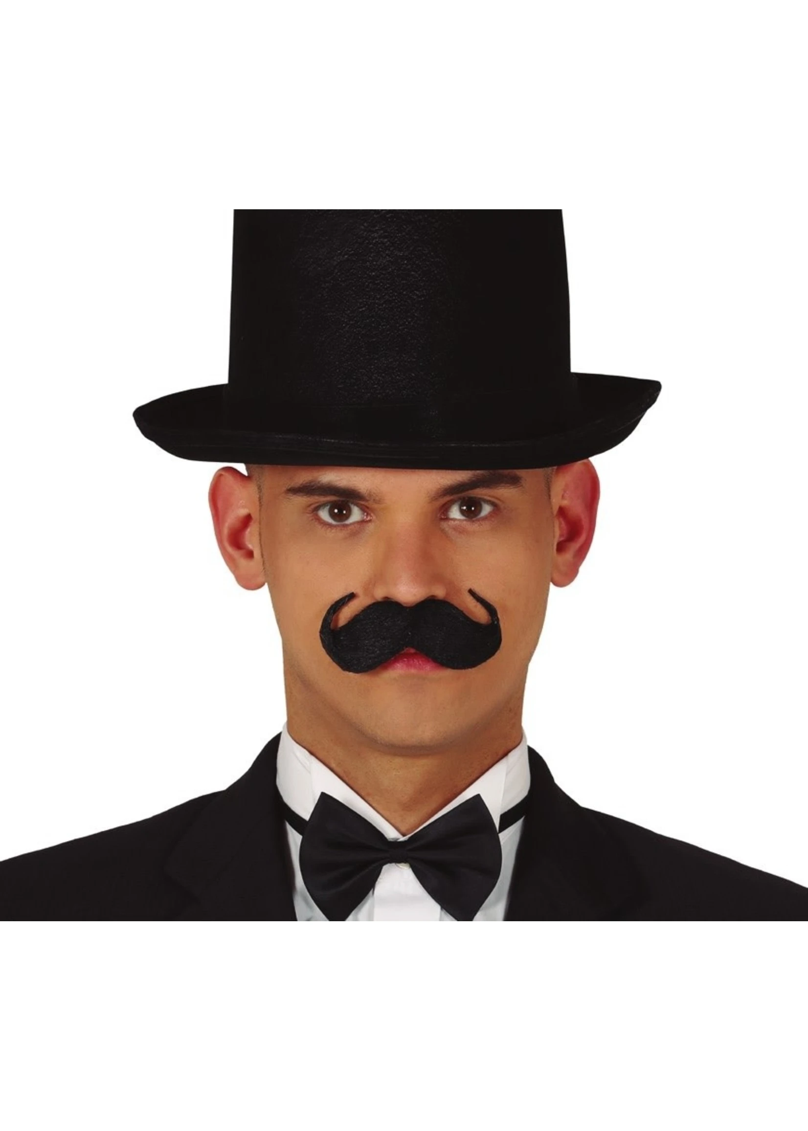 Engelse Snor Zwart | Feestkleding Breda