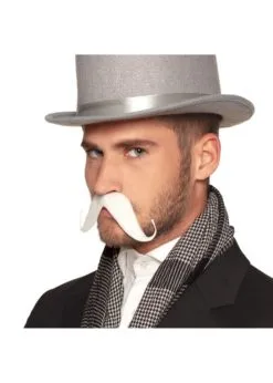 Feestkleding Breda Snor Graaf Wit