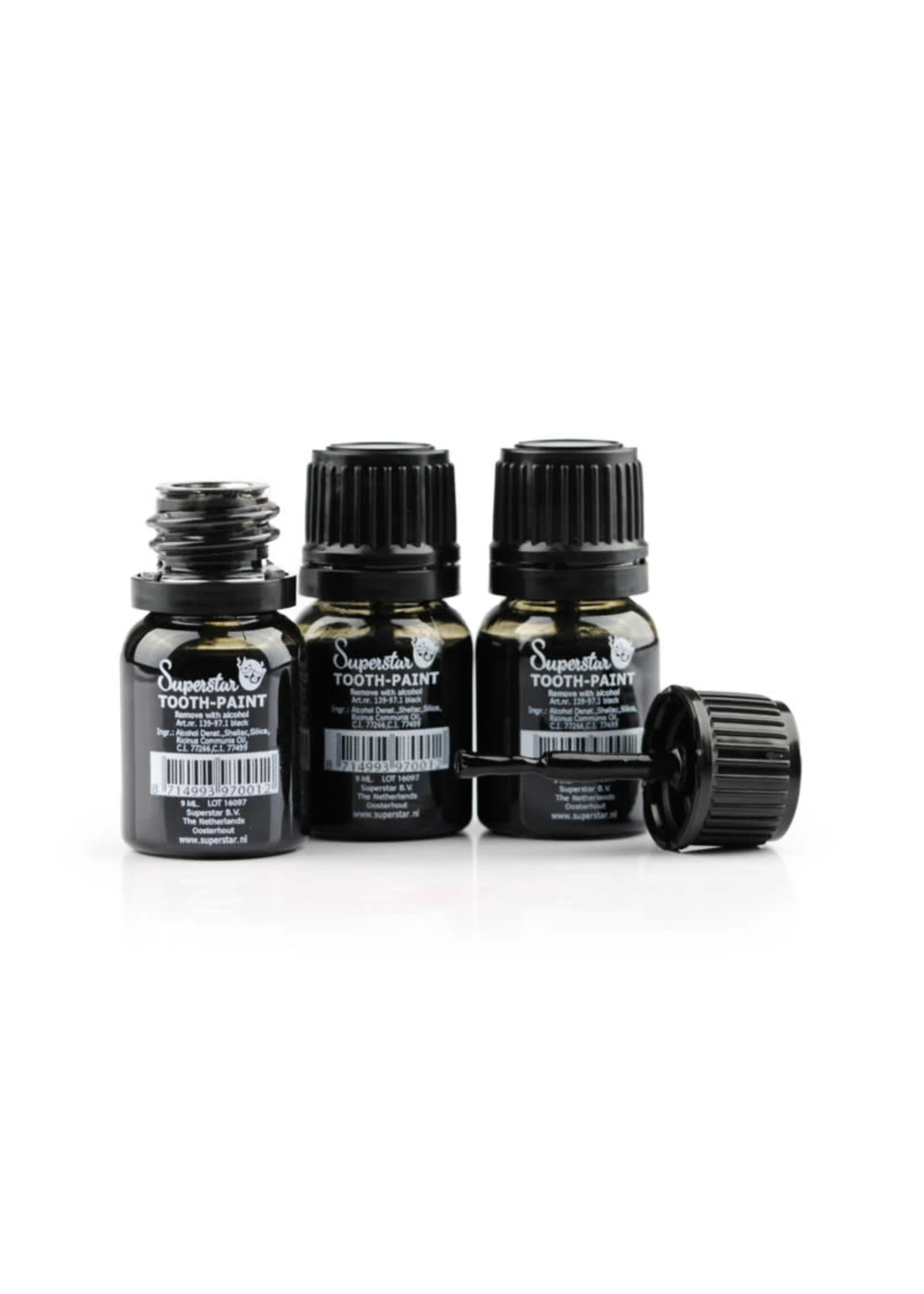 Superstar Tandenlak Zwart | Feestkleding Breda - Afbeelding 2