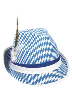 Tiroler Hoedje Blauw-wit | Feestkleding Breda