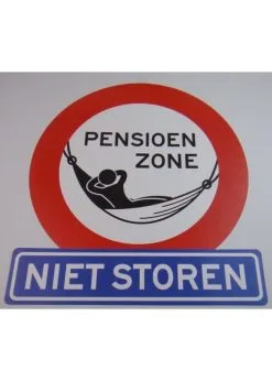 Verkeersbord Pensioenzone