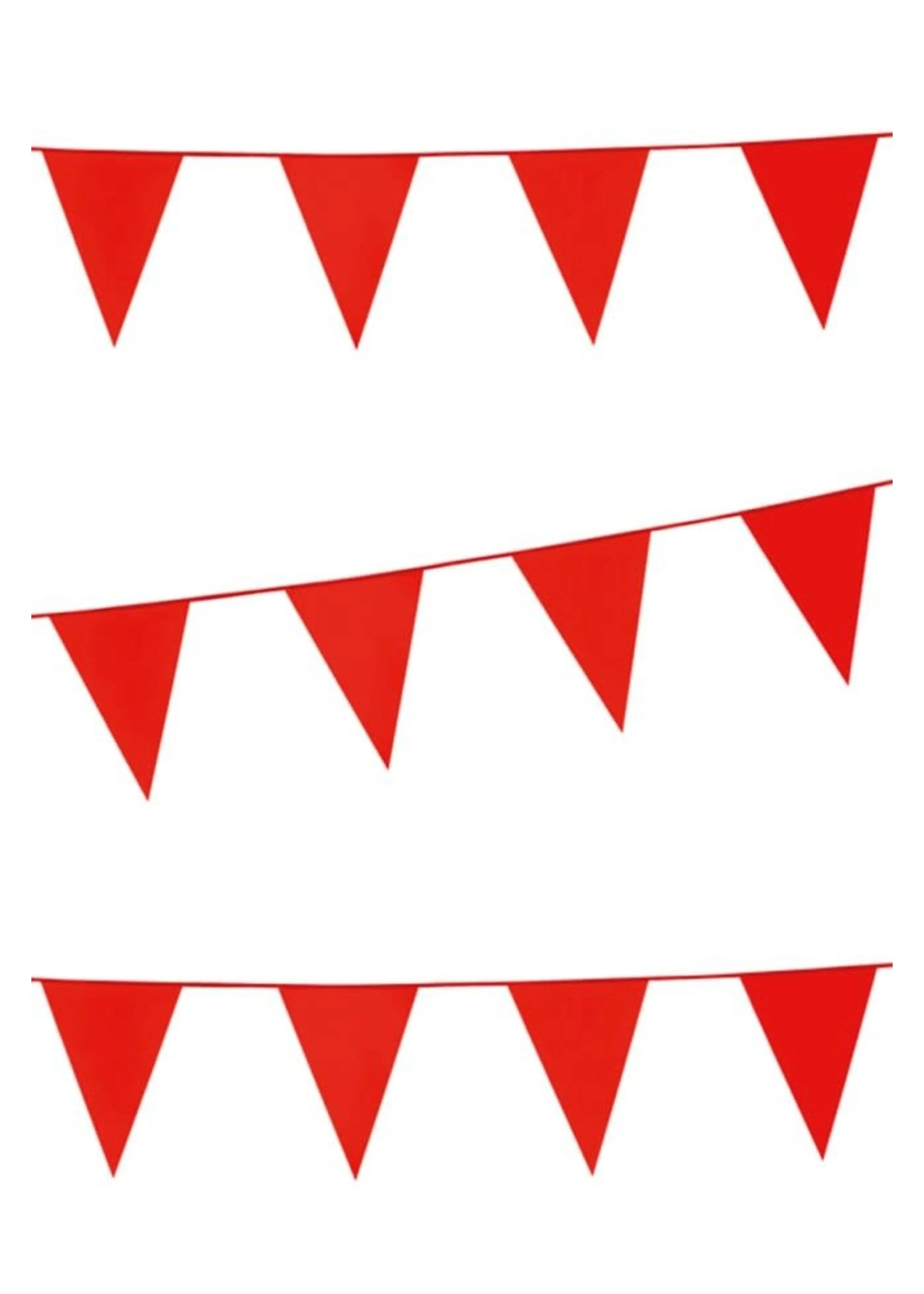 Vlaggenlijn 10 Meter Rood | Feestkleding Breda