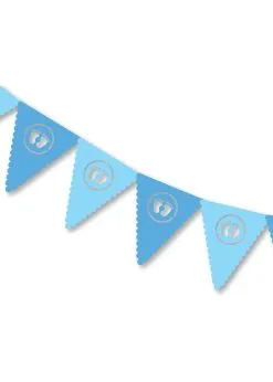 Vlaggenlijn Geboorte Blauw 3 M | Feestkleding Breda